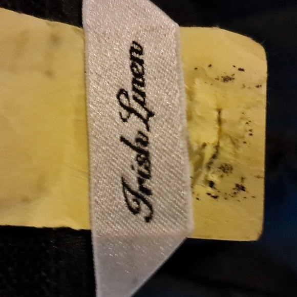 Talbots Classic Irish Linen Pants Trousers Black Business Minimalist Office - Picture 7 of 8